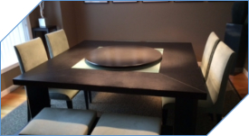 36 inch Lazy Susan for 70 inch Square Table